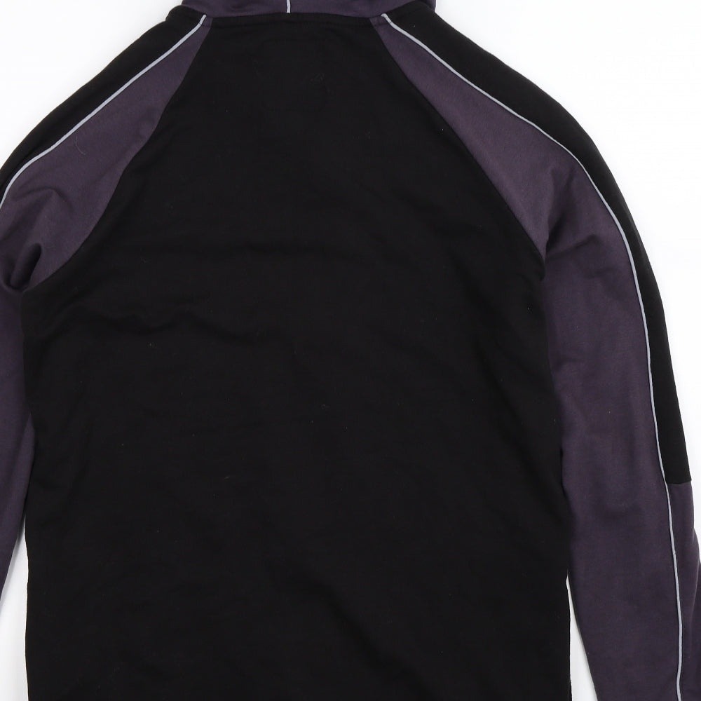 Boohoo Mens Black   Full Zip Hoodie Size M