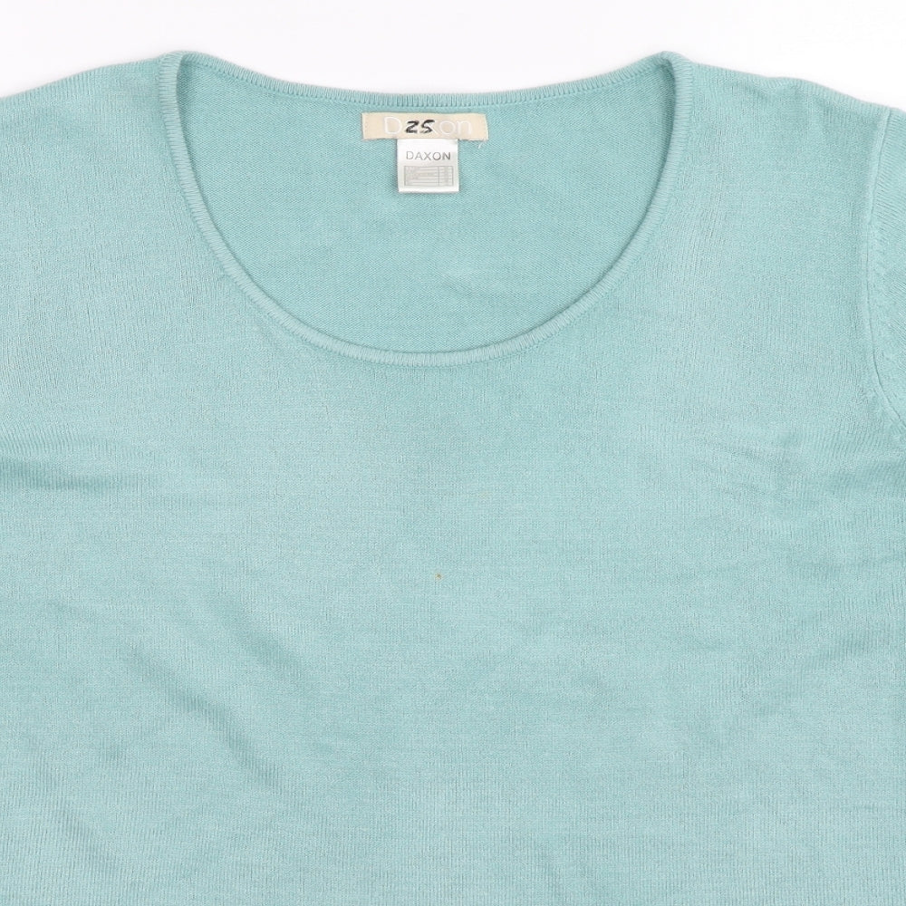 Daxon Womens Blue  Knit Pullover Jumper Size 22
