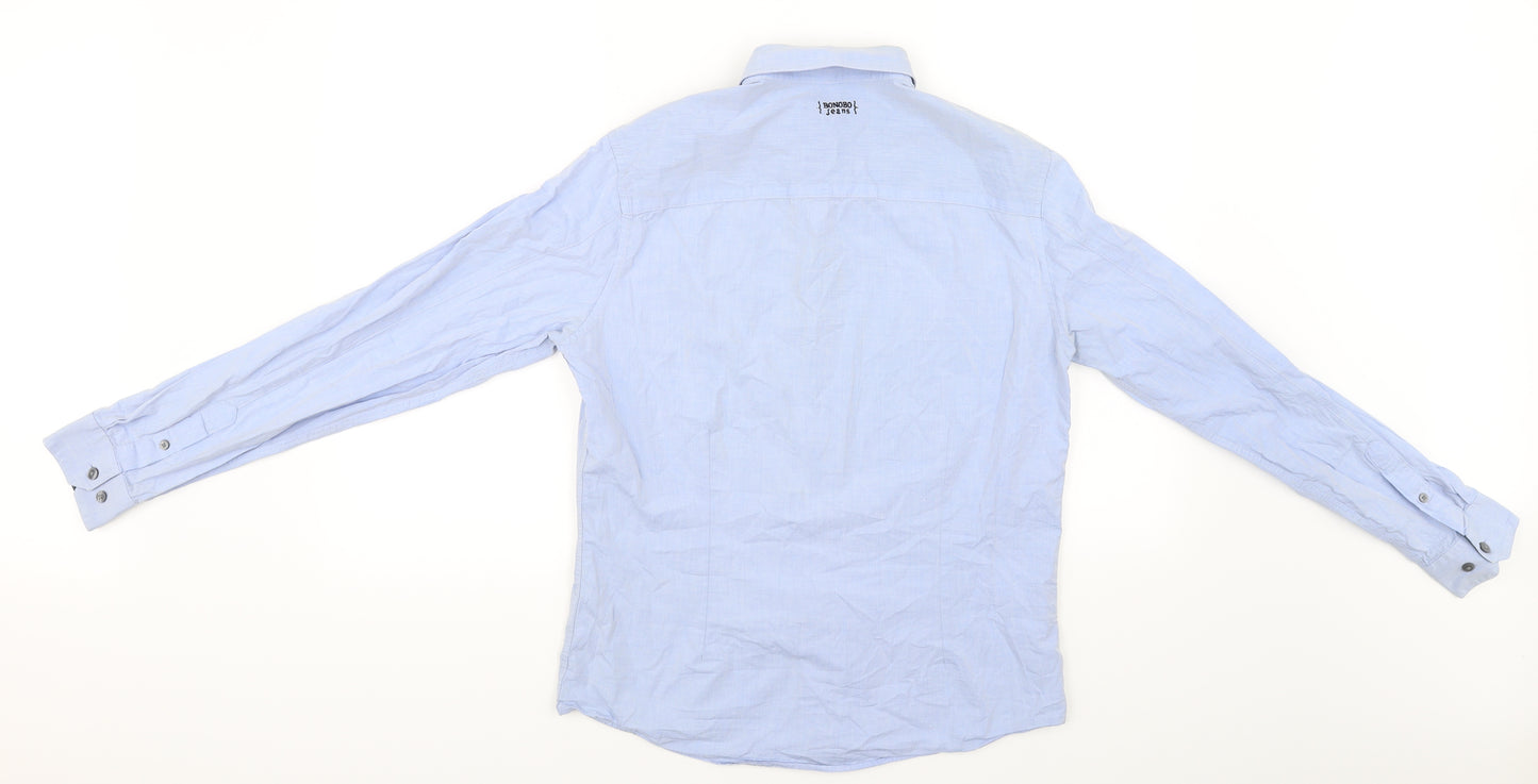 Essential Mens Blue    Dress Shirt Size M