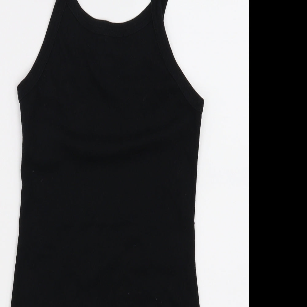 Topshop Womens Black   Basic Tank Size 6