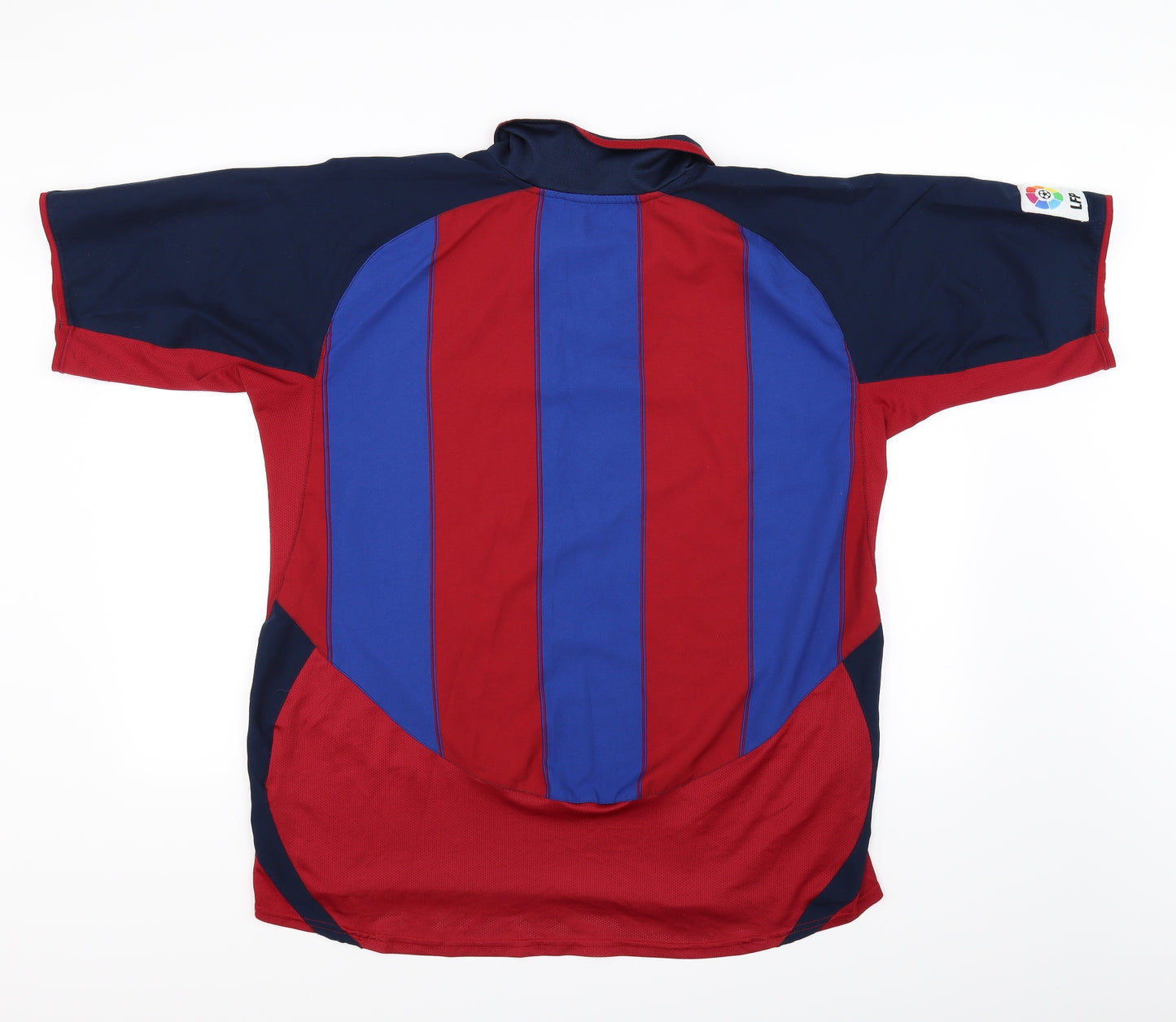 FC Barcelona Mens Red Striped   T-Shirt Size XL