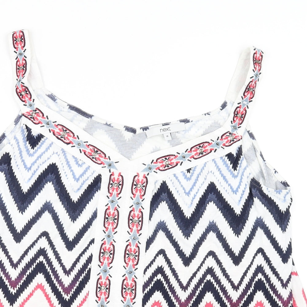 NEXT Womens White   Basic T-Shirt Size 18