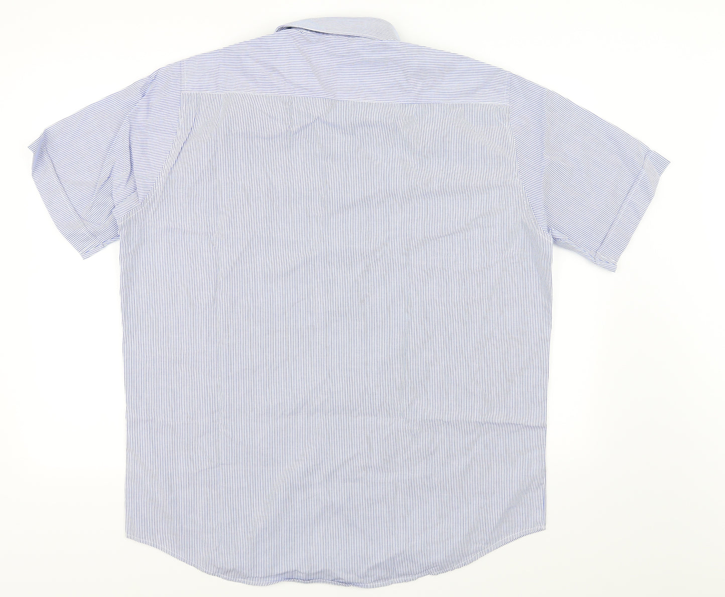 Preworn  Mens Blue    Dress Shirt Size 42