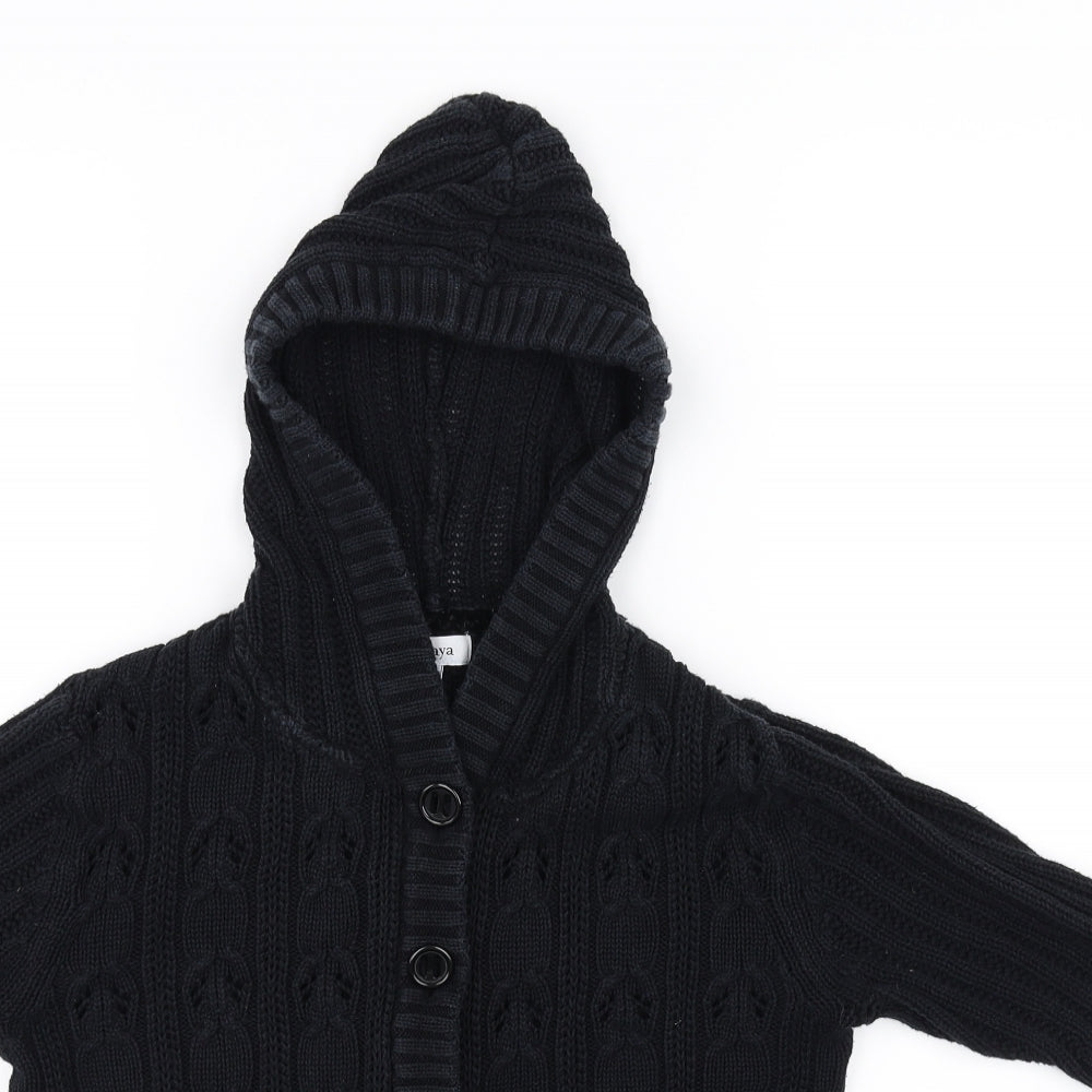 Papaya Womens Black   Cardigan Jumper Size 12