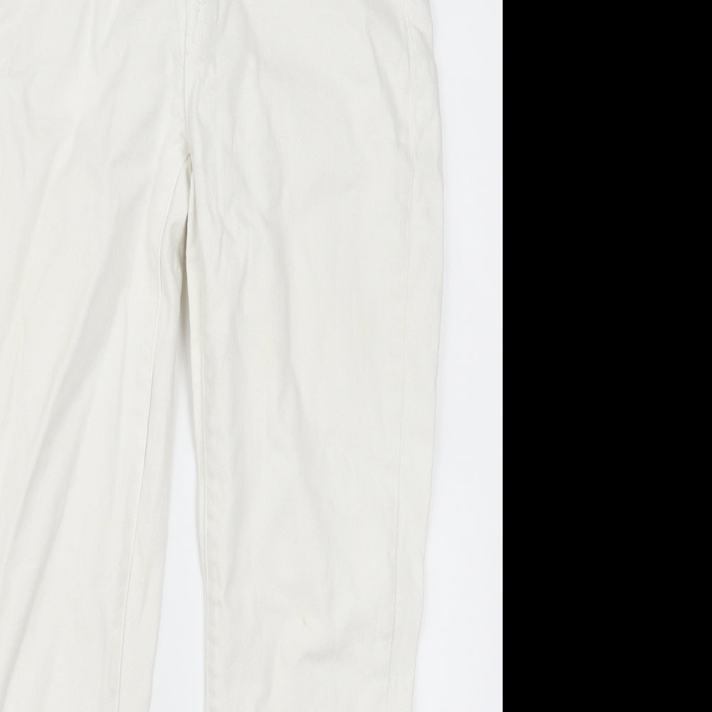 J Crew Womens White  Denim Skinny Jeans Size 28 in L26 in