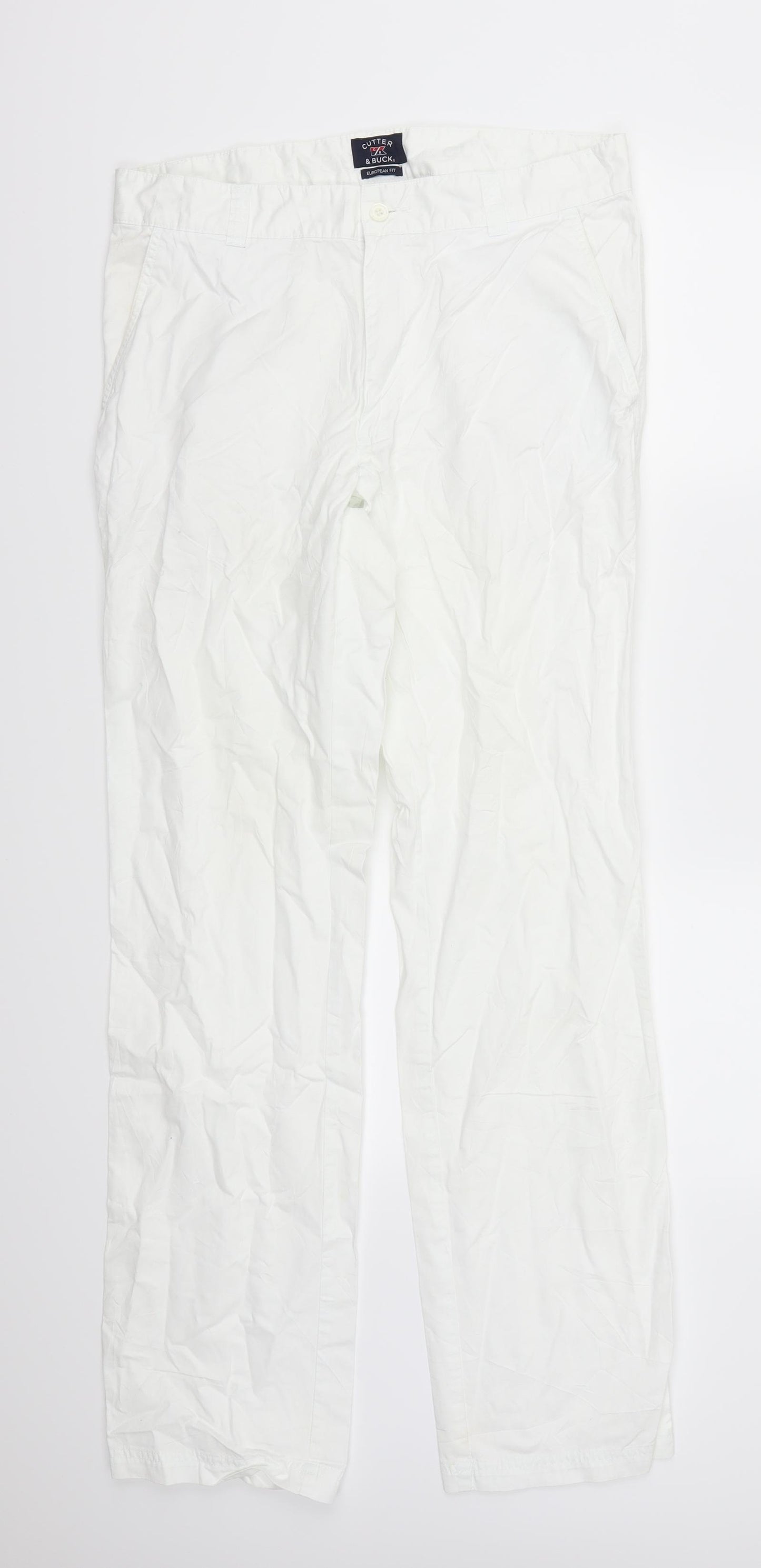 Cutter & Buck Mens White   Trousers  Size 34 L31 in