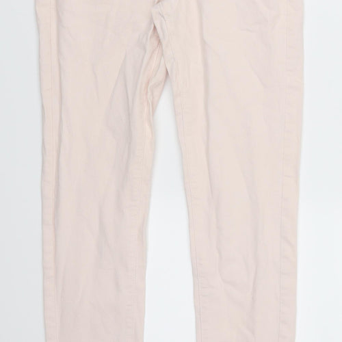 Marks and Spencer Womens Pink  Denim Skinny Jeans Size 10 L30 in