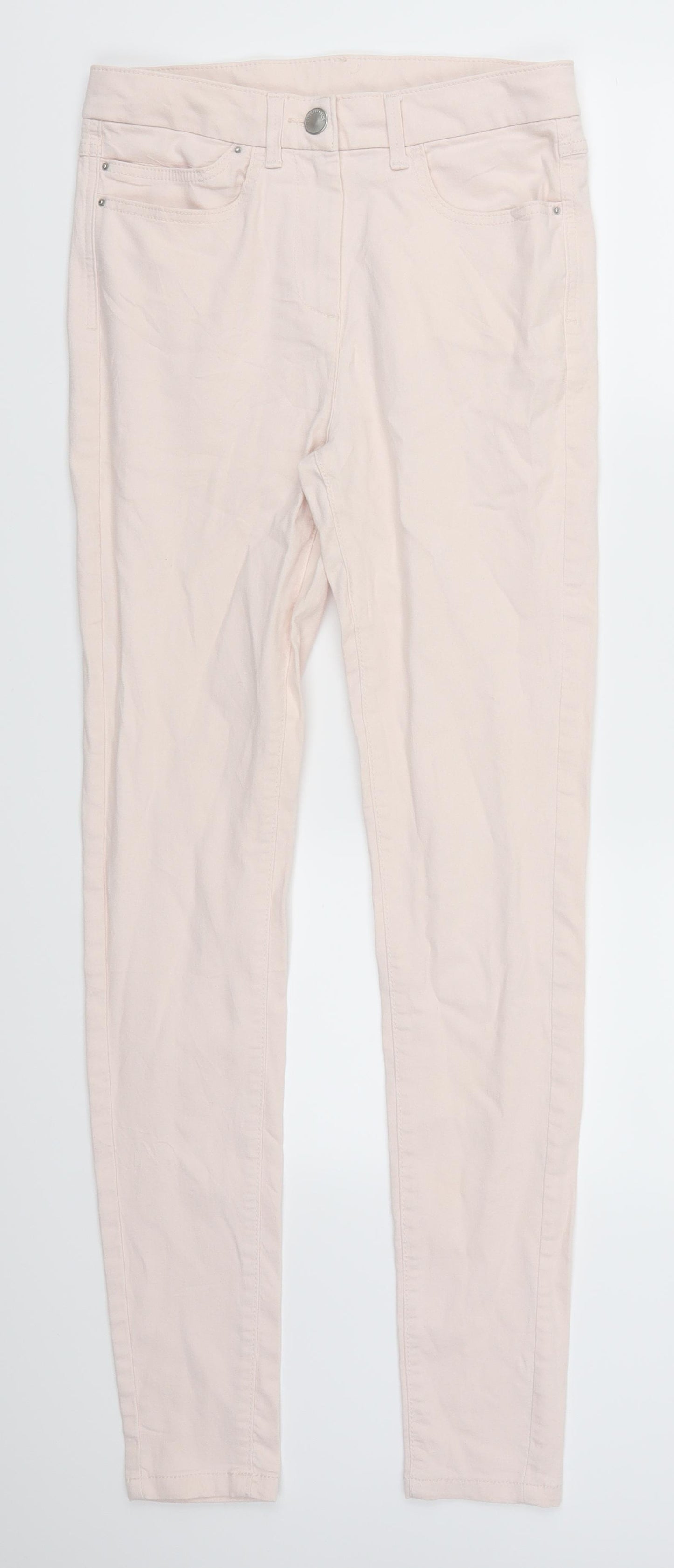 Marks and Spencer Womens Pink  Denim Skinny Jeans Size 10 L30 in