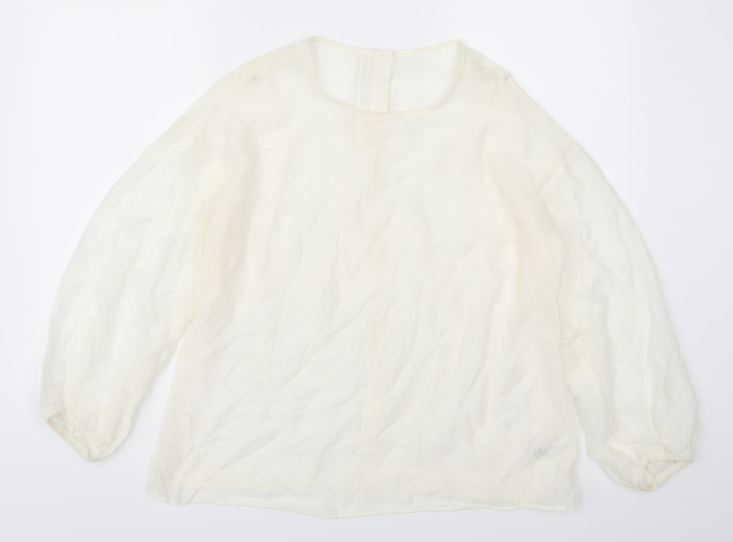 Marks and Spencer Womens Beige   Basic Blouse Size 8