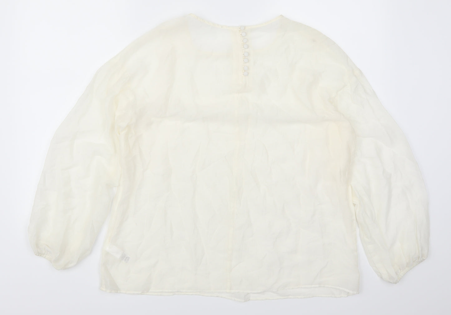 Marks and Spencer Womens Beige   Basic Blouse Size 8