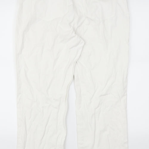 Damart Womens White  Denim Bootcut Jeans Size 14 L26 in