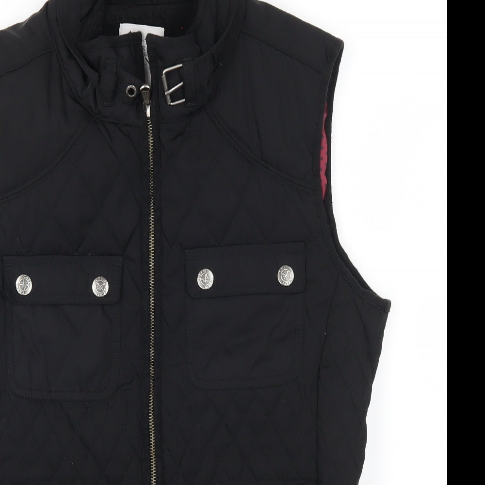 Crew Clothing Womens Black   Gilet Coat Size 12