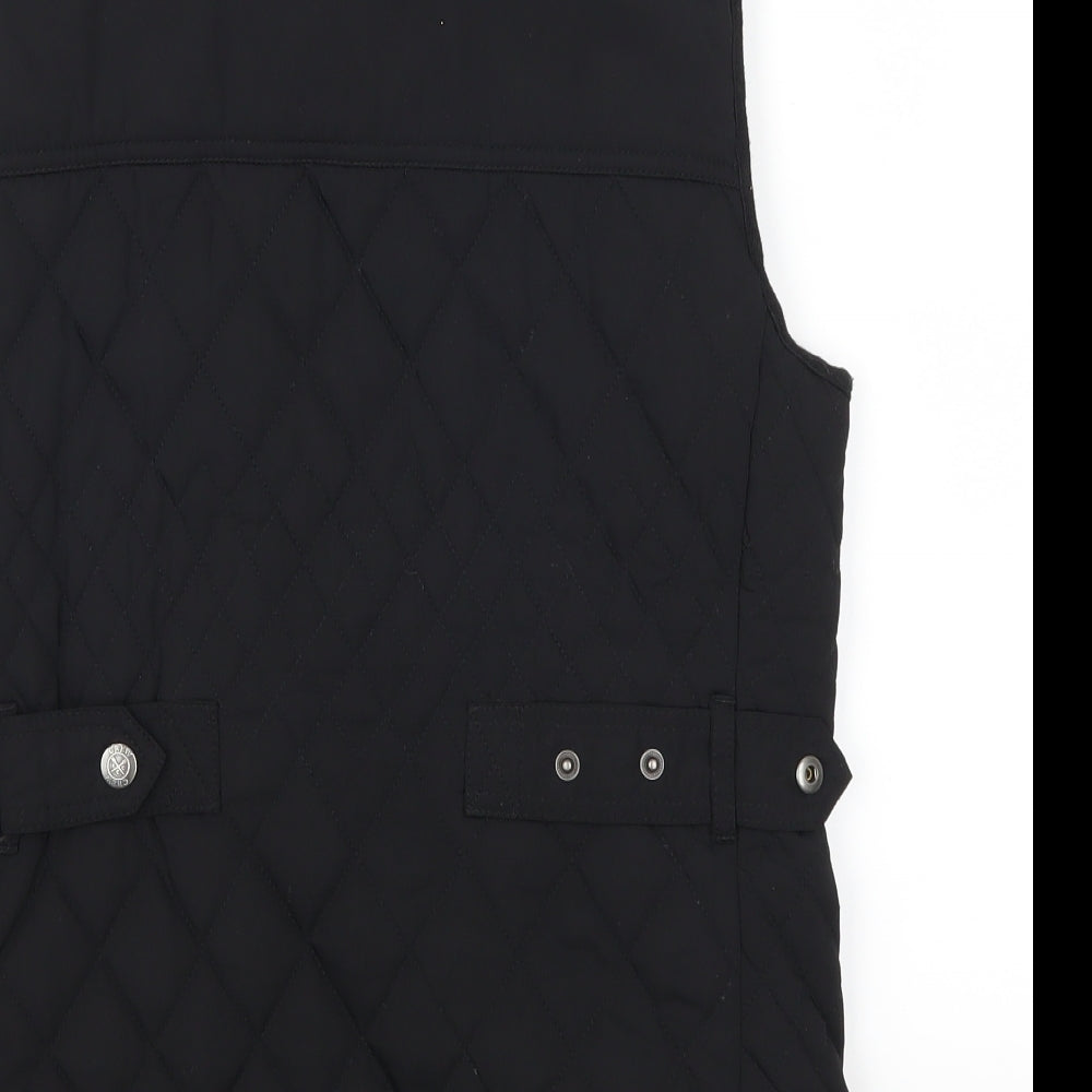 Crew Clothing Womens Black   Gilet Coat Size 12