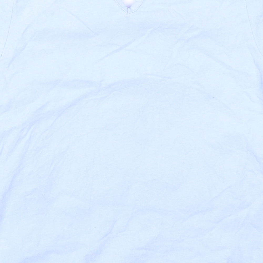 oules Girls Blue Animal Print  Basic T-Shirt Size 6 Years  - Rabbit