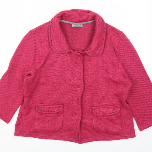 Per Una Womens Pink   Cardigan Jumper Size L