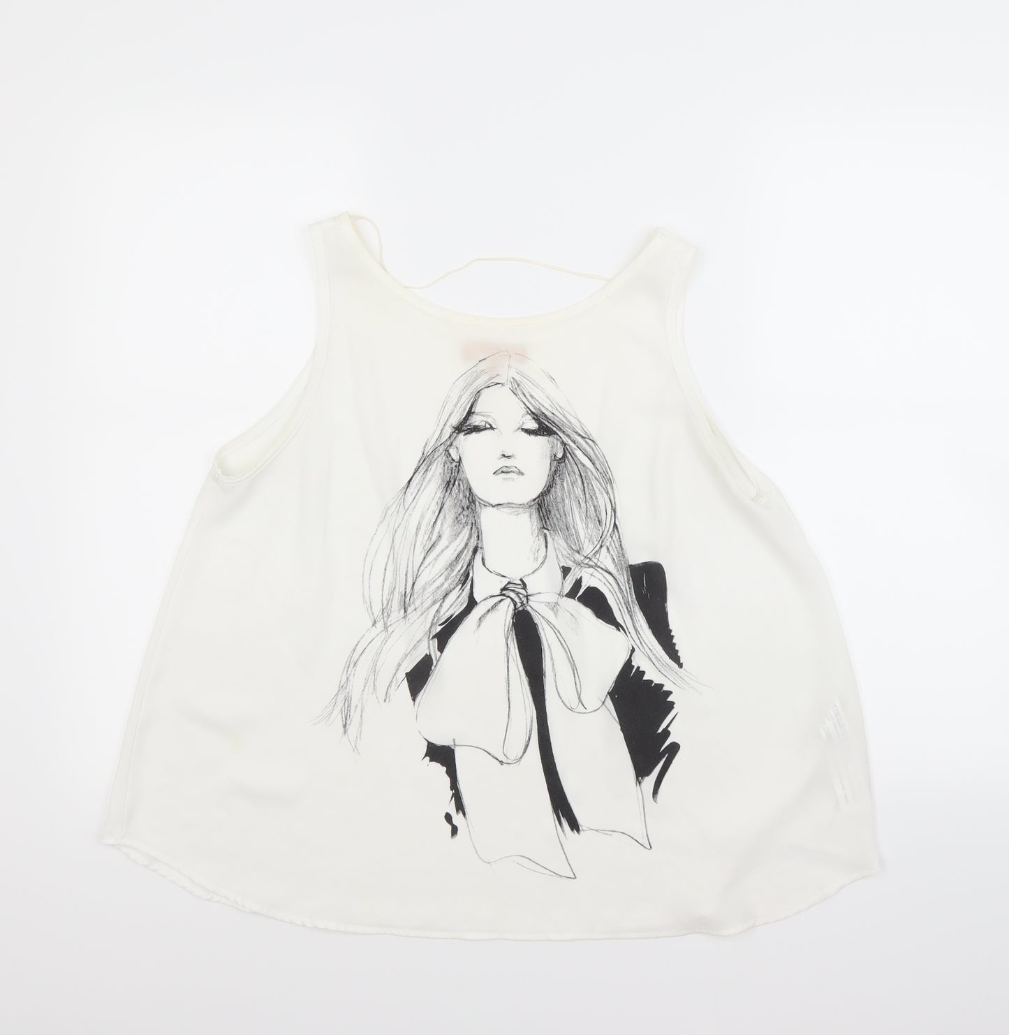 Zara Womens White   Camisole Blouse Size M