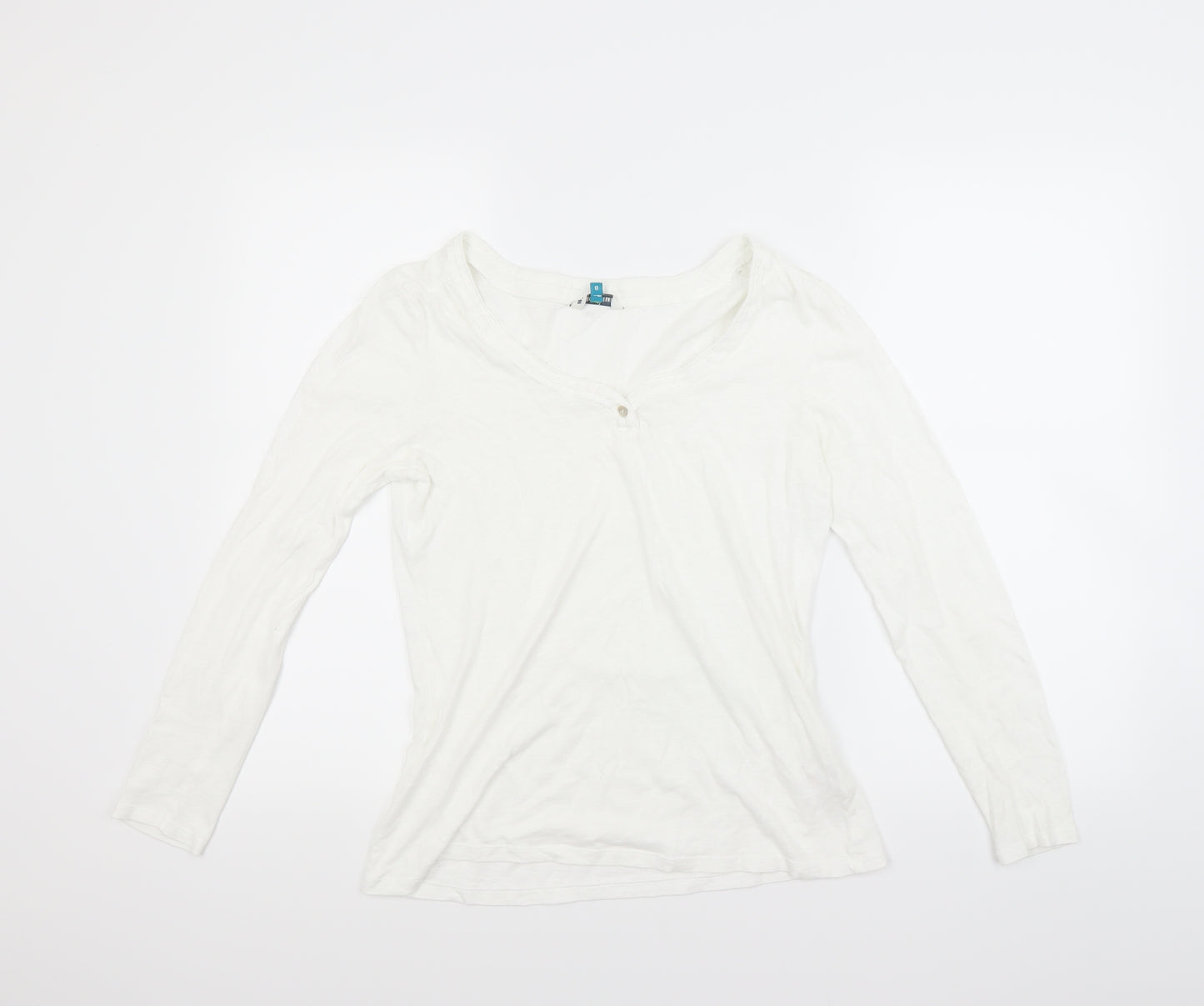 White Stuff Womens White   Basic T-Shirt Size 8