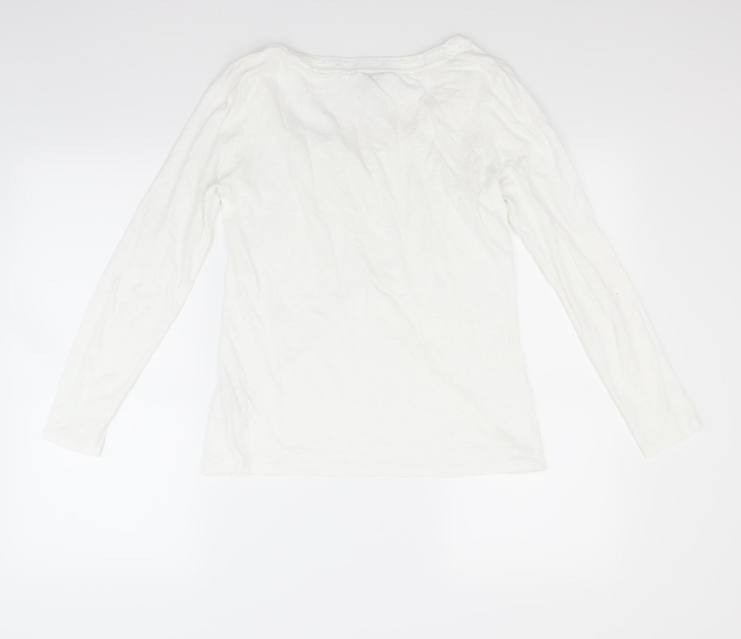 White Stuff Womens White   Basic T-Shirt Size 8