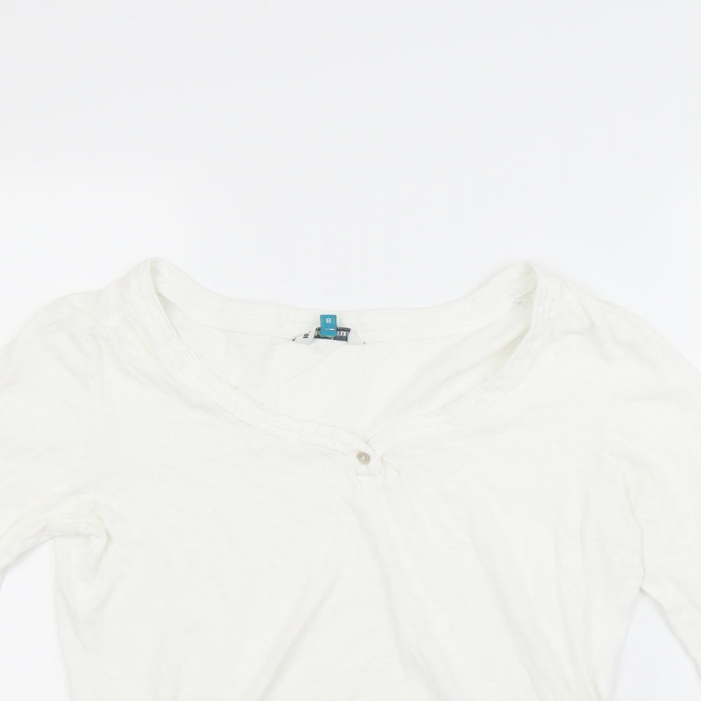White Stuff Womens White   Basic T-Shirt Size 8