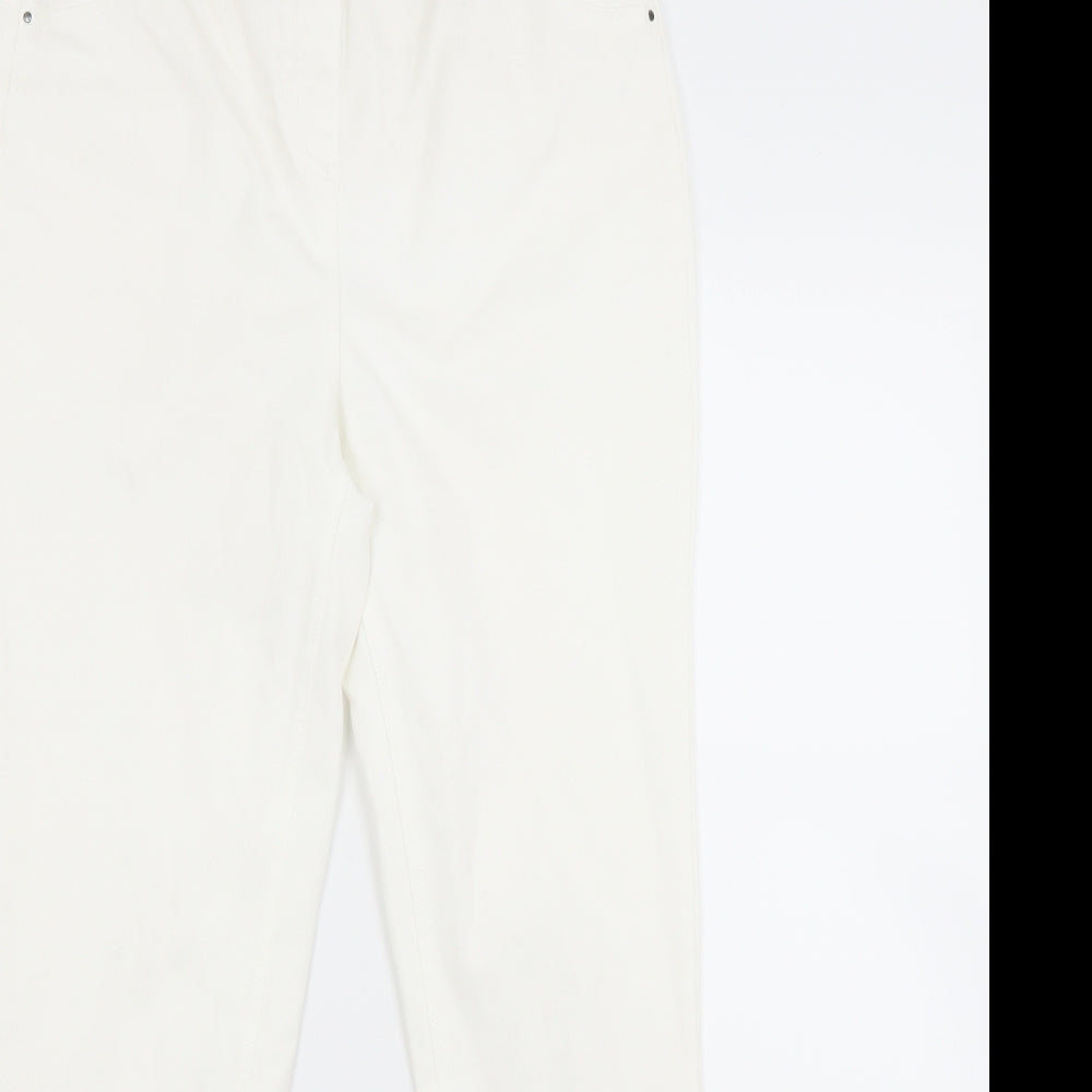 Preworn Womens White  Denim Jegging Jeans Size 10 L27 in