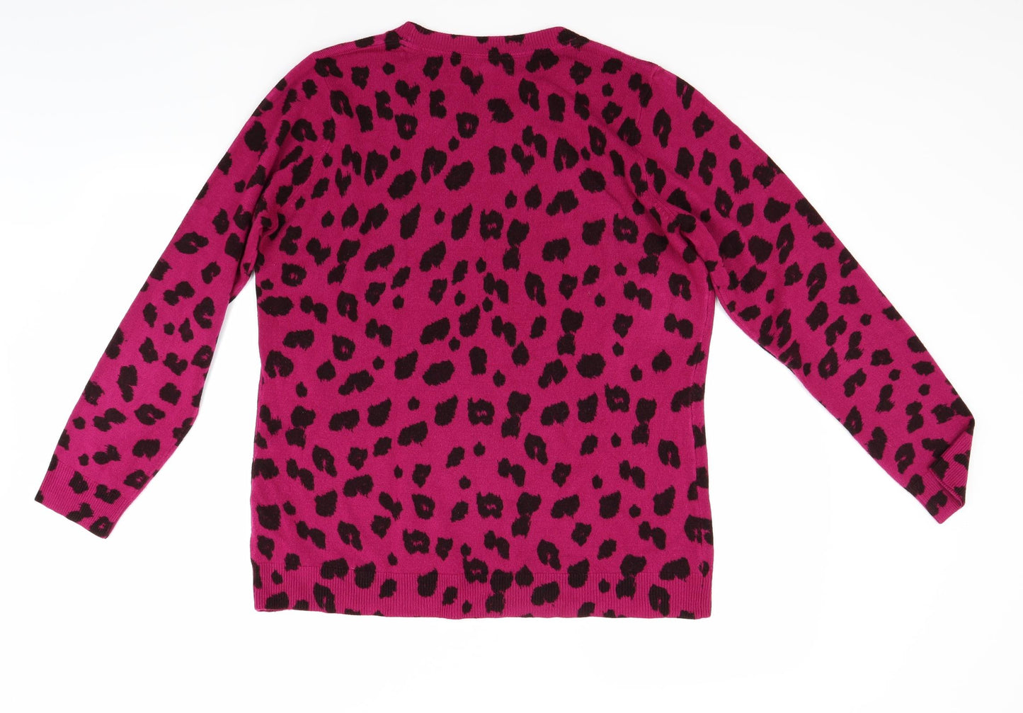 Per Una Womens Purple Animal Print  Pullover Jumper Size 18