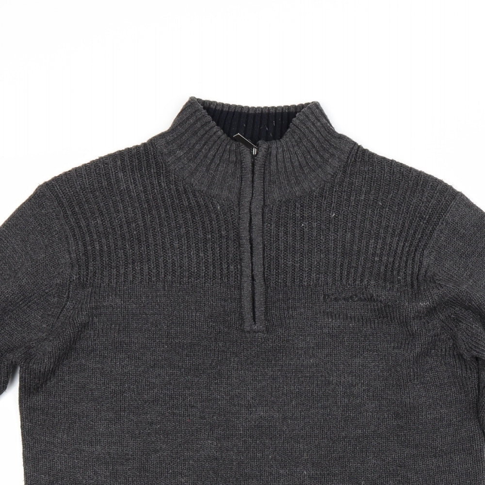 Pierre Cardin Mens Grey   Cardigan Jumper Size S