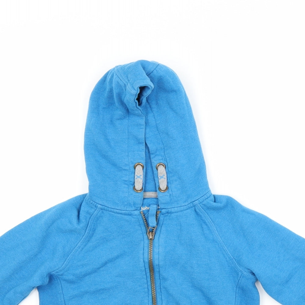 John Lewis Boys Blue   Full Zip Hoodie Size 6 Years