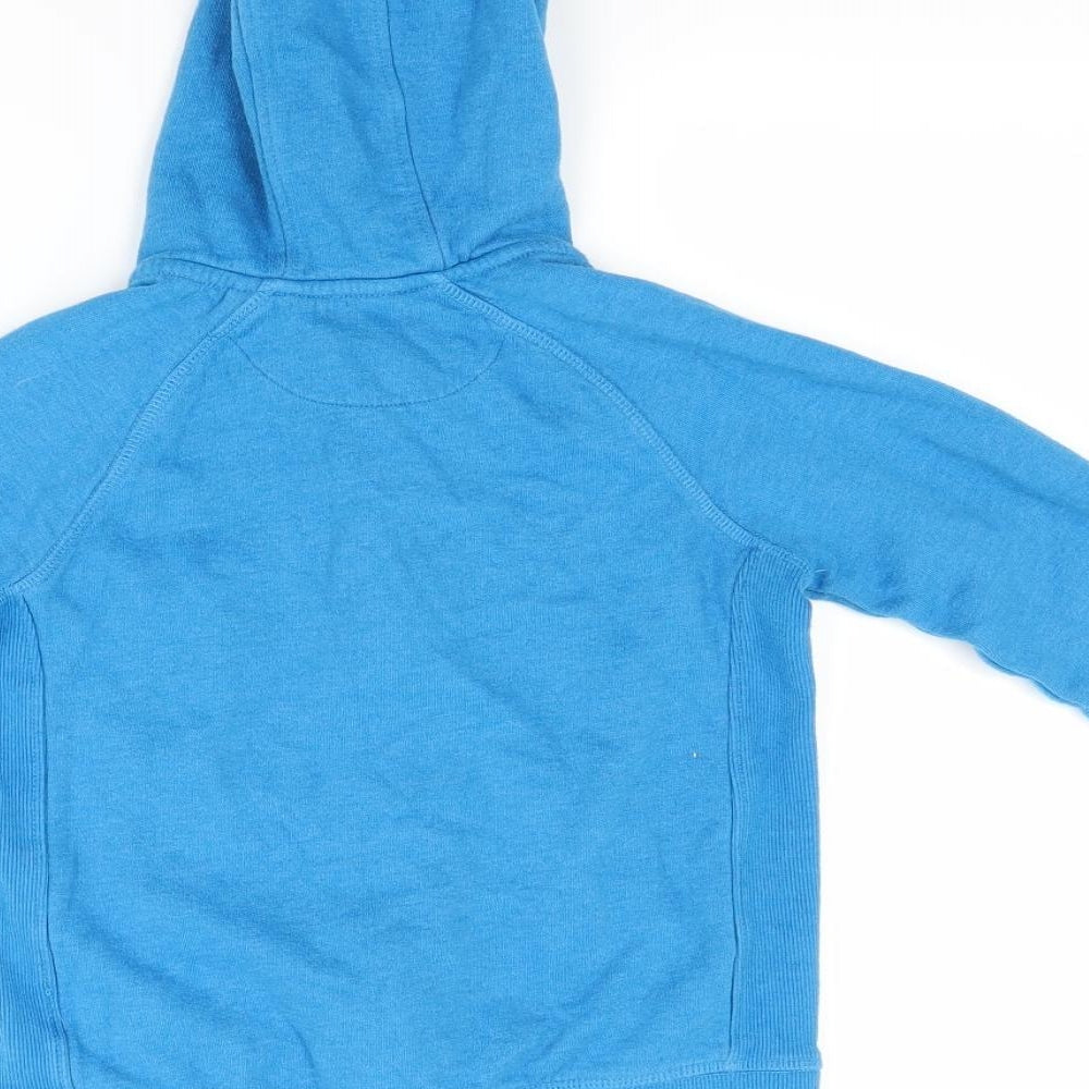 John Lewis Boys Blue   Full Zip Hoodie Size 6 Years