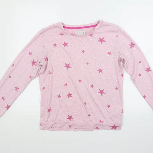 F&F Womens Pink Solid  Top Pyjama Top Size 10