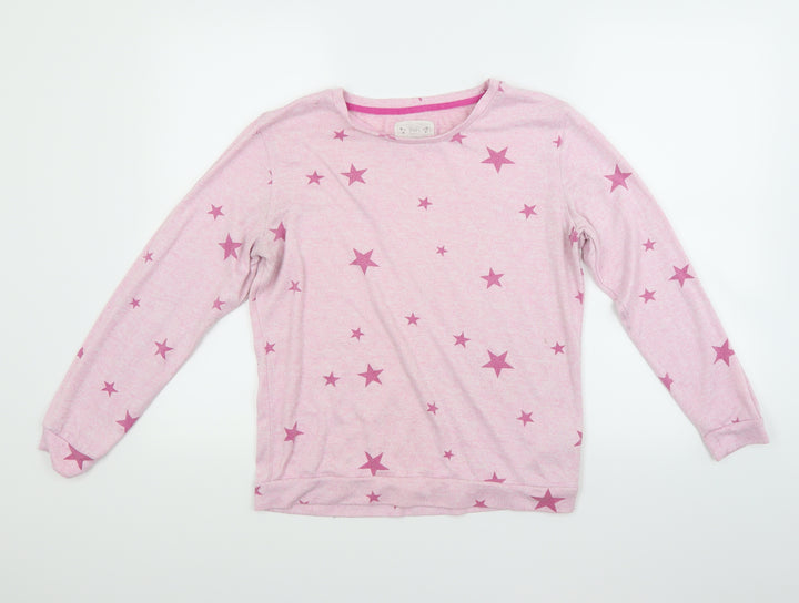 F&F Womens Pink Solid Top Pyjama Top Size 10