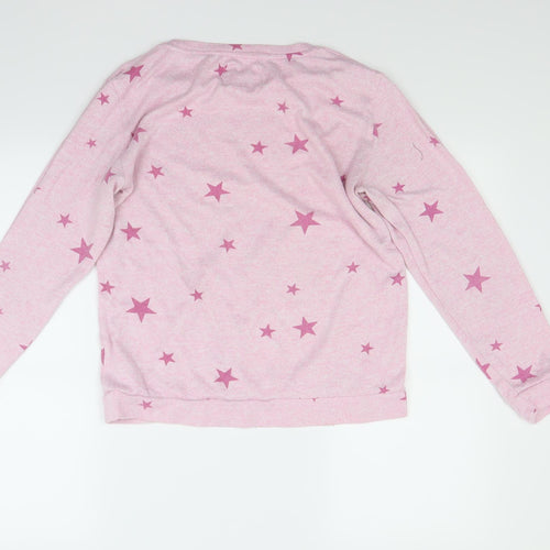 F&F Womens Pink Solid  Top Pyjama Top Size 10