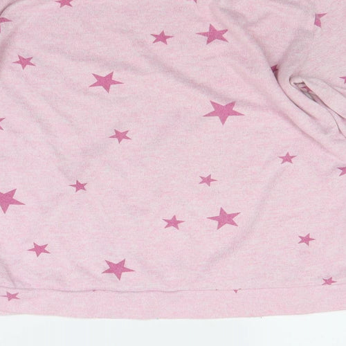 F&F Womens Pink Solid  Top Pyjama Top Size 10