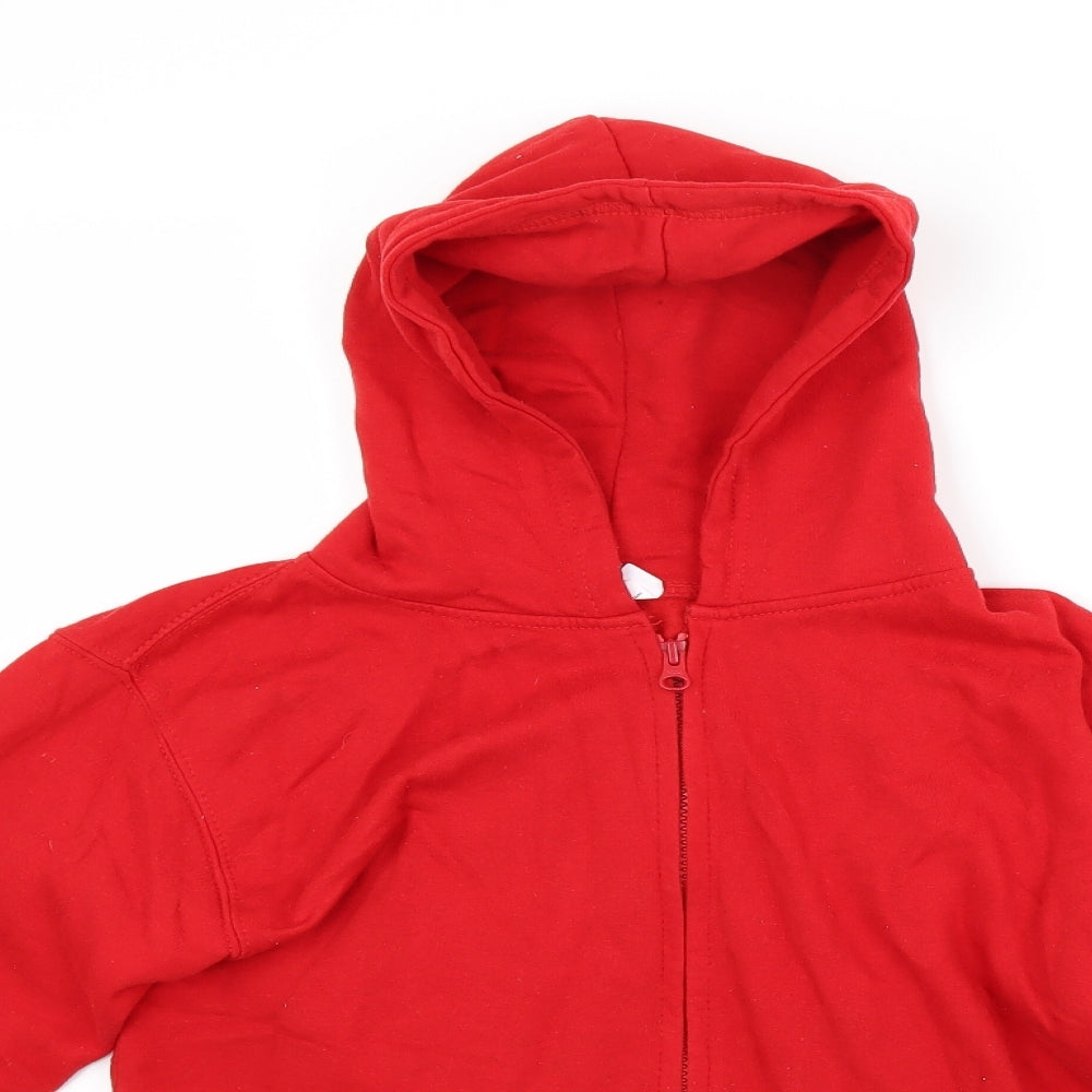 Hobbs Boys Red   Full Zip Hoodie Size 12 Years  - Gaming