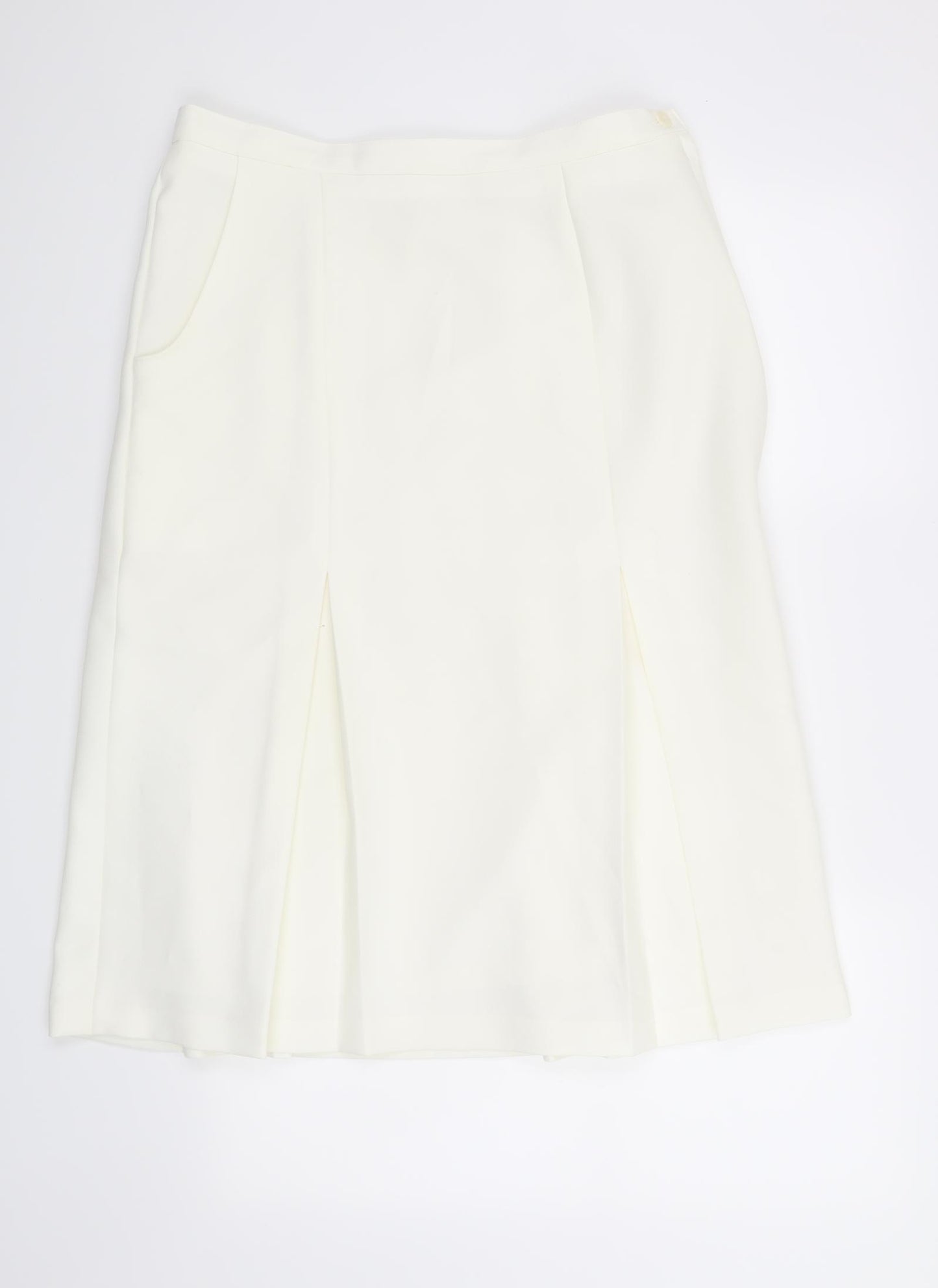 Preworn Womens Beige   A-Line Skirt Size 14
