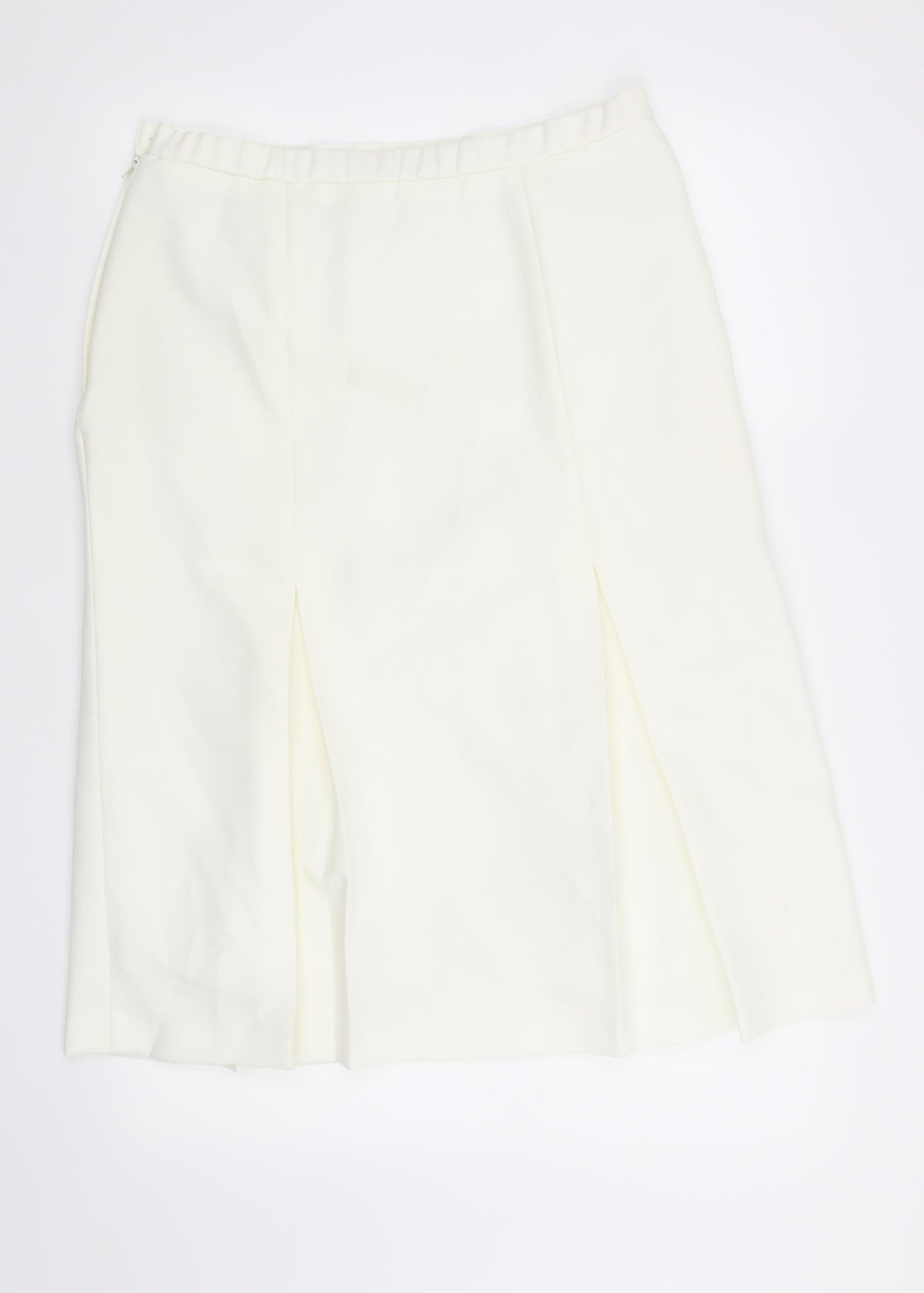 Preworn Womens Beige   A-Line Skirt Size 14