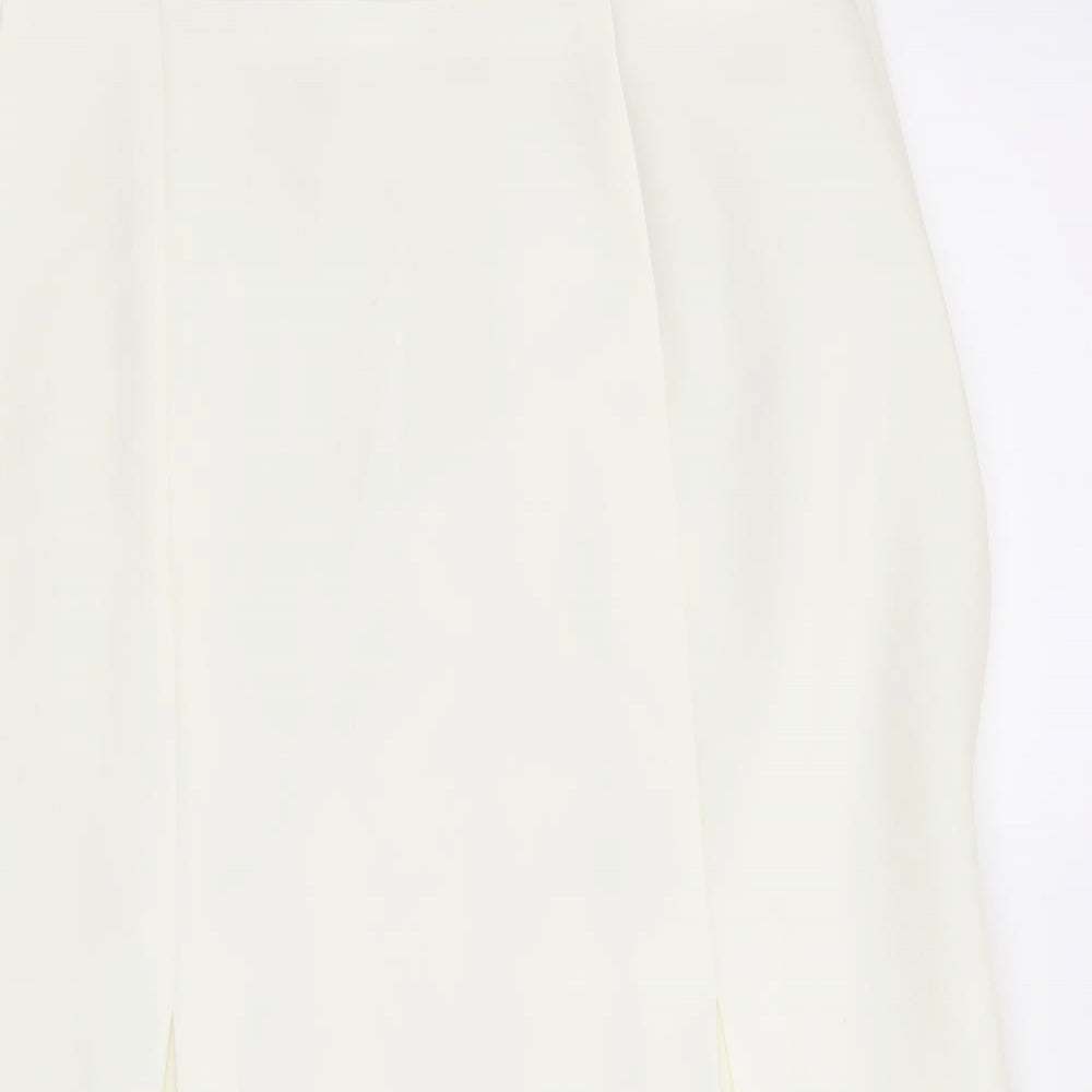 Preworn Womens Beige   A-Line Skirt Size 14