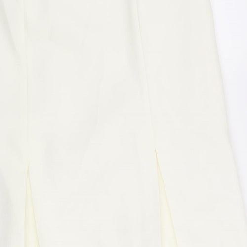 Preworn Womens Beige   A-Line Skirt Size 14