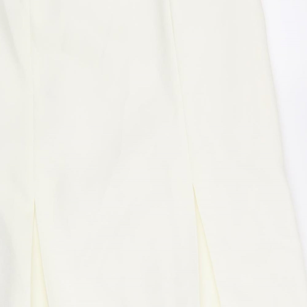 Preworn Womens Beige   A-Line Skirt Size 14