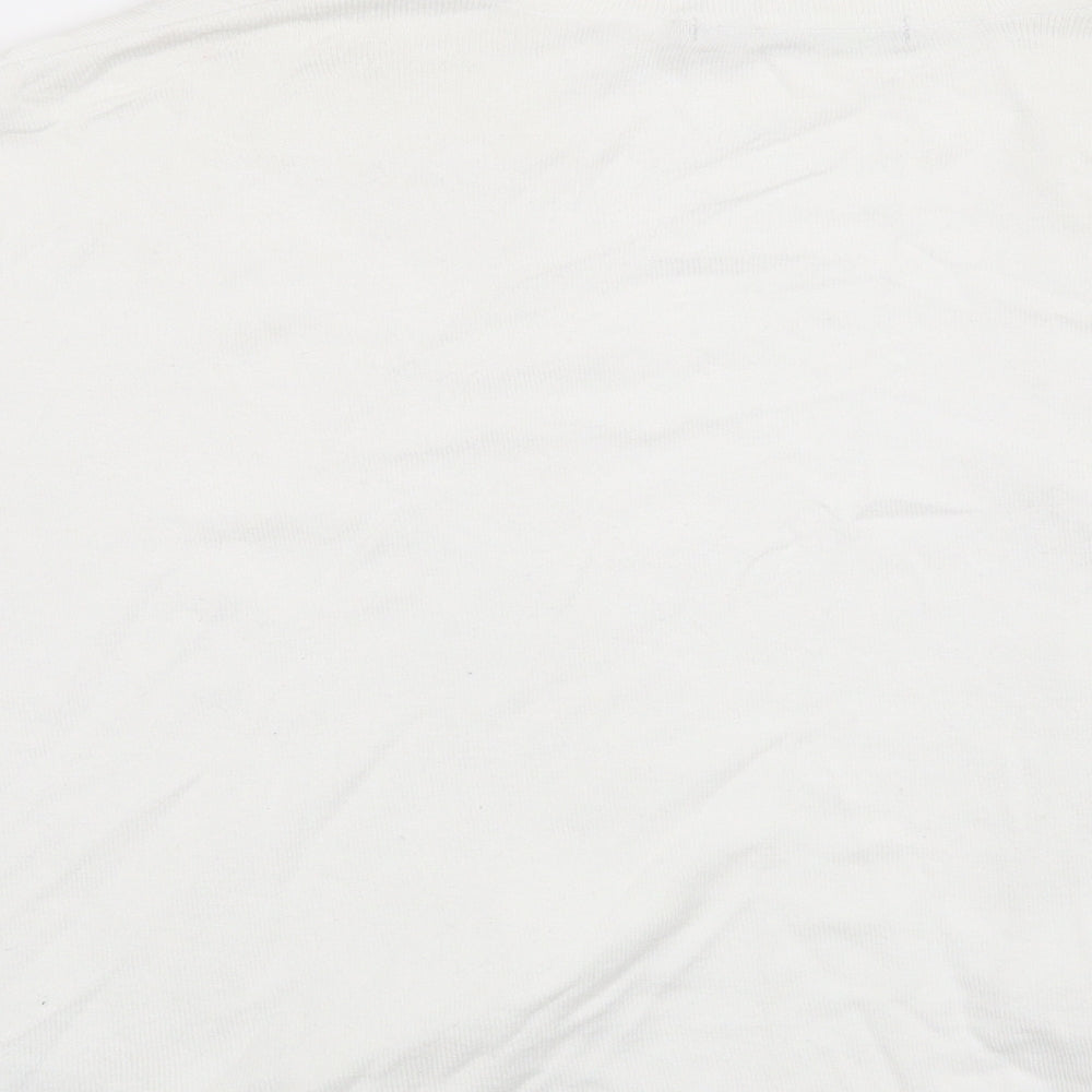 Marks and Spencer Womens White   Cardigan Jumper Size 16