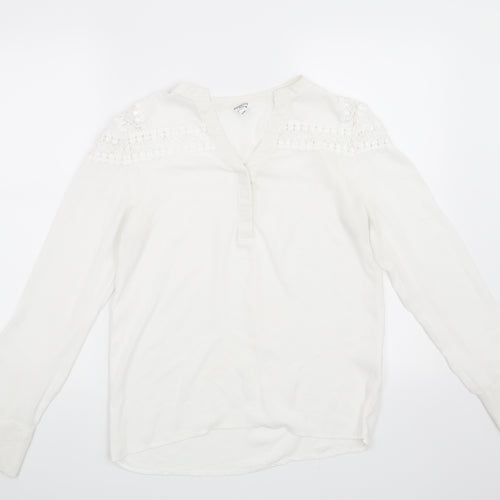Preworn Womens White   Basic Blouse Size S