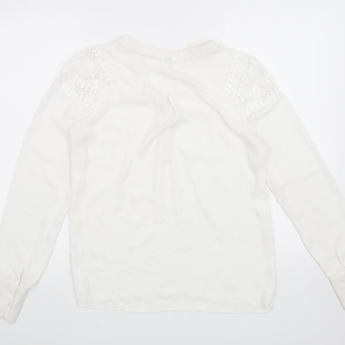 Preworn Womens White   Basic Blouse Size S