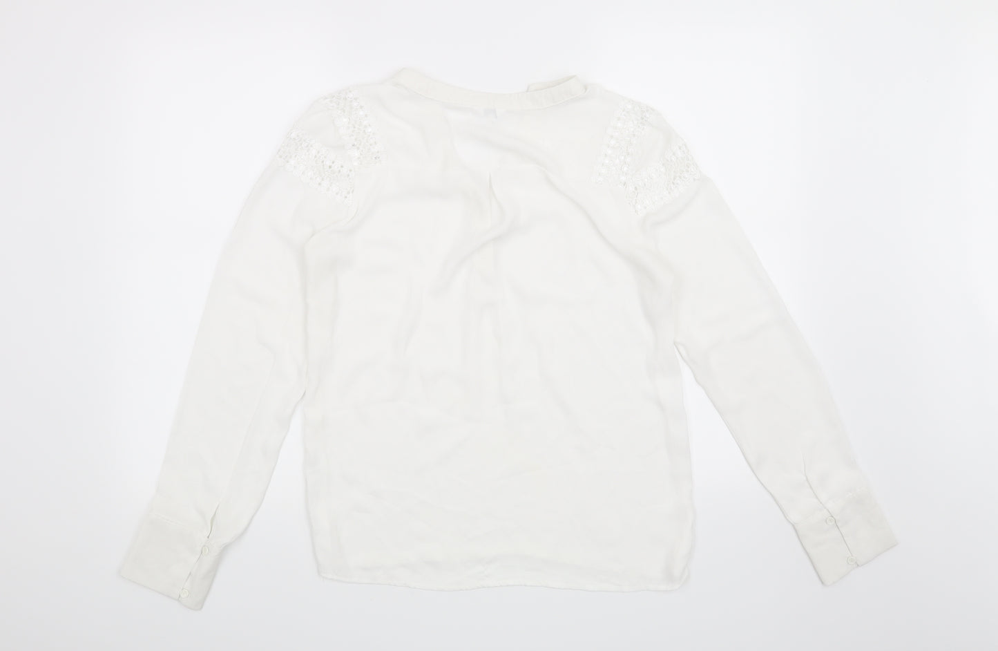 Preworn Womens White   Basic Blouse Size S