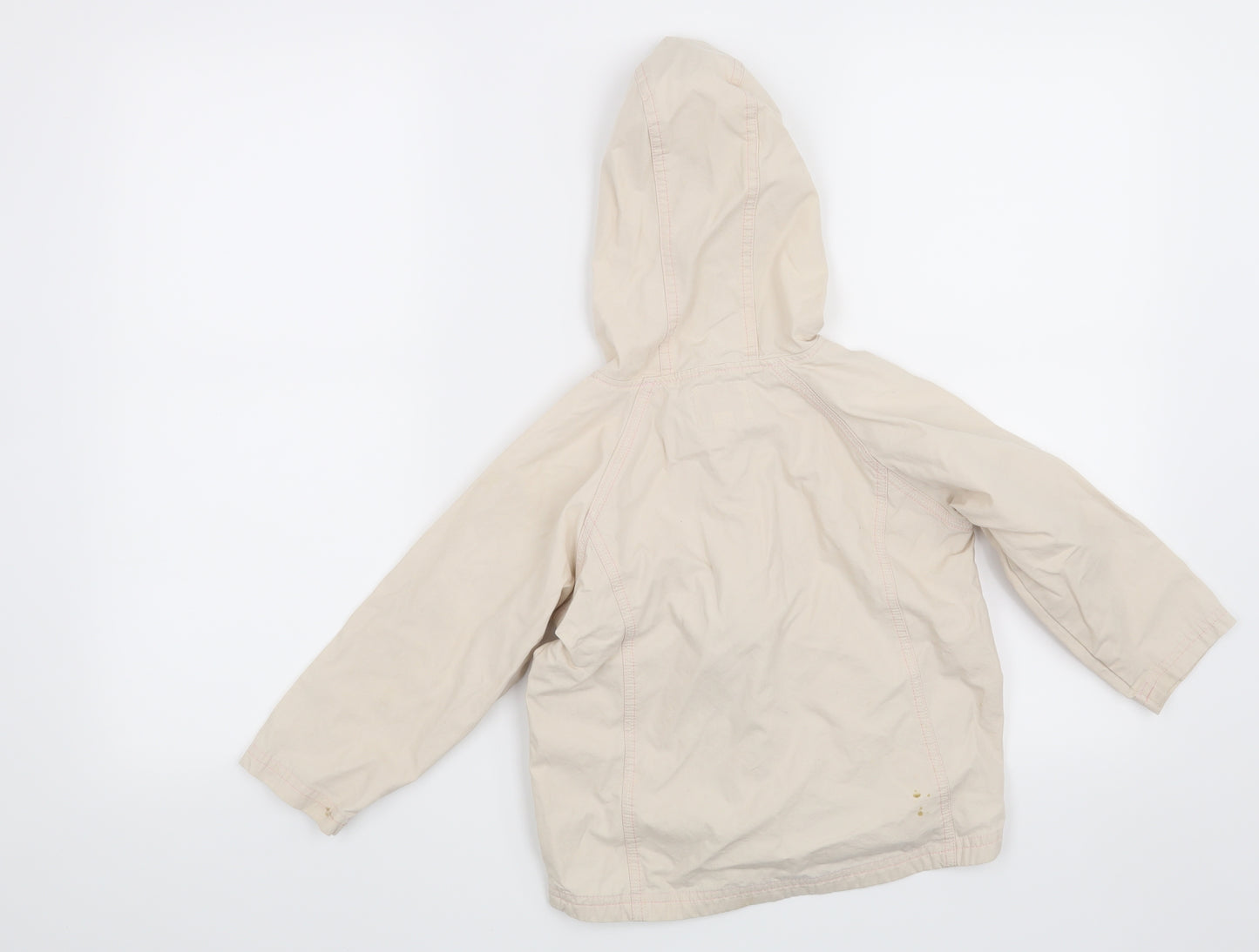NEXT Girls Beige   Overcoat Coat Size 2-3 Years