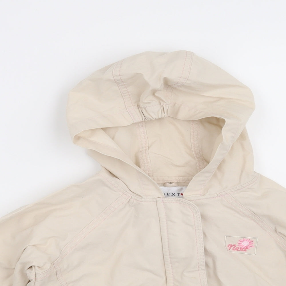 NEXT Girls Beige   Overcoat Coat Size 2-3 Years