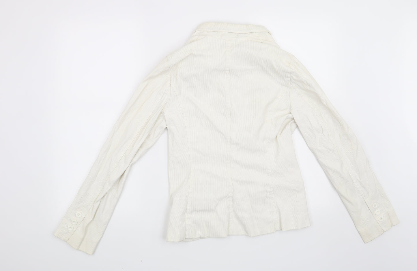 H&M Womens Beige   Jacket Blazer Size 10