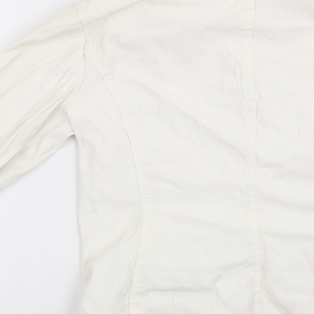 H&M Womens Beige   Jacket Blazer Size 10