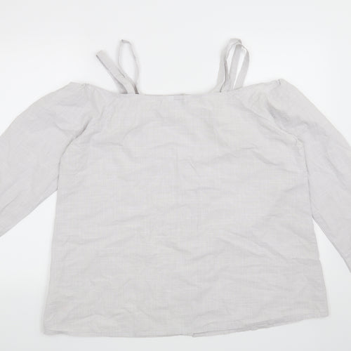Simply Be Womens Grey   Basic Blouse Size 18