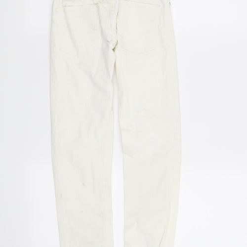 Preworn Boys White   Skinny Jeans Size 8-9 Years