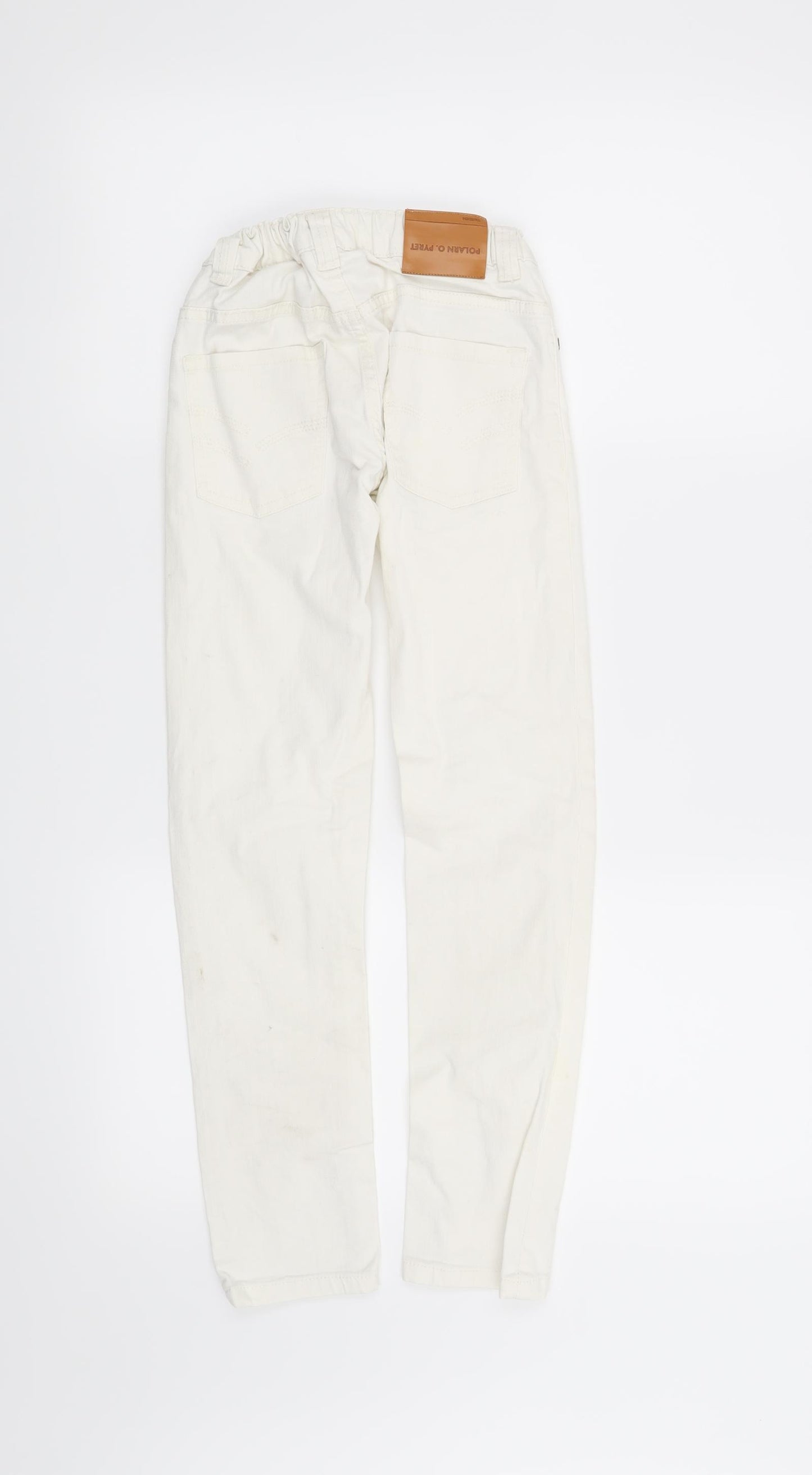 Preworn Boys White   Skinny Jeans Size 8-9 Years