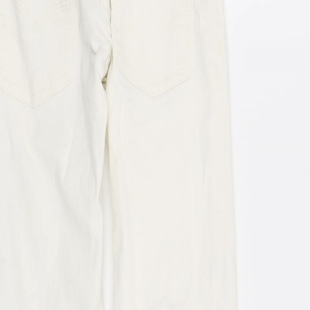 Preworn Boys White   Skinny Jeans Size 8-9 Years